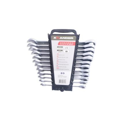 XHANDER Ringratelsteeksleutelset 12-delig - 8 tot 19 mm