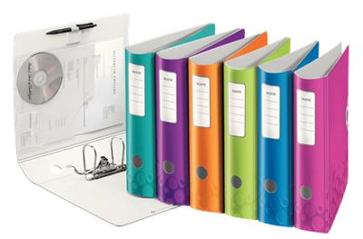 Leitz WOW ordner Active, geassorteerde kleuren, rug van 8,2 cm Leitz WOW ordner Active, geassorteerde kleuren, rug van 8,2 cm