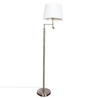 Staande lamp 'Orlando' By Rydens antiek messing vloerlamp e27 fitting 157cm - thumbnail