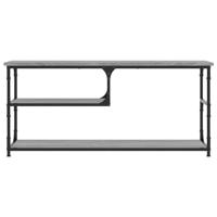 Tv-meubel 103x38x46,5 cm en bewerkt hout staal grijs sonoma - thumbnail