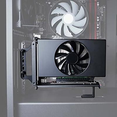 Akasa RISER BLACK PRO, Vertical GPU Holder + Premium PCIe 3.0 Riser cable 90° PCIe 3.0 x16 Female 1