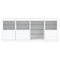 Dressoir met LED-verlichting 164x37x67 cm wit - thumbnail