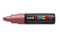 Uni-Posca Posca marker, afm pc-8k, lijndikte 8 mm, breed, rood metallic, 1 stuk - thumbnail