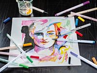 STABILO ARTY creative set met 16 x STABILOaquacolor. 12 x point 88. 8 x Pen 68 brush - thumbnail