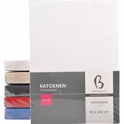 Bonnanotte Bonnanotte Hoeslaken Katoen Off White 120x200