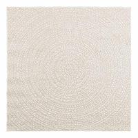 Vloerkleed ZIZUR room binnen en buiten 120x120 cm jute look - thumbnail