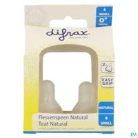 Difrax Flessenspeen 0+ Maanden Small Natural 1stuks - thumbnail