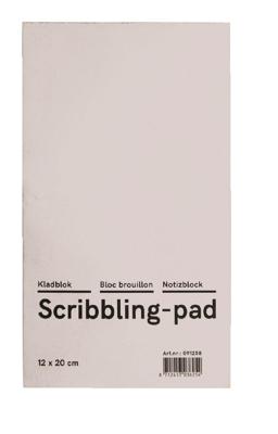 Kladblok qbasic 12x20cm 150vel 45gr | 10 stuks