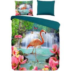 Pure Dekbedovertrek Flamingo-Lits-jumeaux (240 x 200/220 cm)