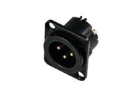 Neutrik NEUTRIK XLR inbouw connector 3pin NC3MD-LX-B male - thumbnail