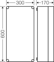 Hensel Mi 0401 Schakelkast (leeg) 600 x 300 x 170 PC Grijs-wit (RAL 7035) 1 stuk(s) - thumbnail
