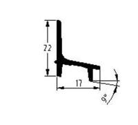 Beglazingsprofiel G1 alu geanodiseerd buitenbeglazing - thumbnail