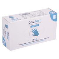 Handschoen nitril en poedervrij BLAUW 100 stuks Medium - thumbnail