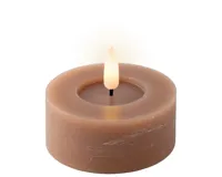 Lumineo LED Theelicht Licht Bruin/Warm wit 7x3cm 2st - thumbnail