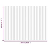 VidaXL Vloerkleed rechthoekig 80x100 cm bamboe bruin - thumbnail