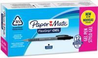 Gelschrijver Paper Mate FlexGrip medium zwart | 12 stuks - thumbnail