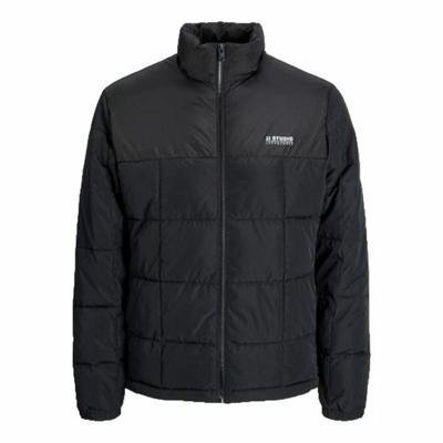 Heren Sportjas Jack & Jones Jjben Square Zwart - Maat: L