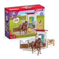 Schleich horse club paardenbox met hannah en cayenne 42710 - thumbnail
