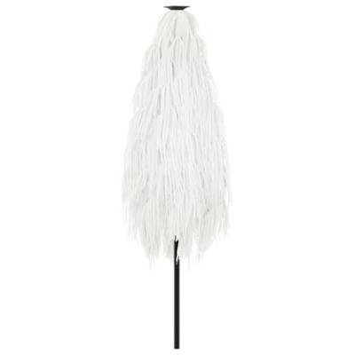 Parasol met stalen paal 223x223x213 cm wit Parasol met stalen paal 223x223x213 cm wit