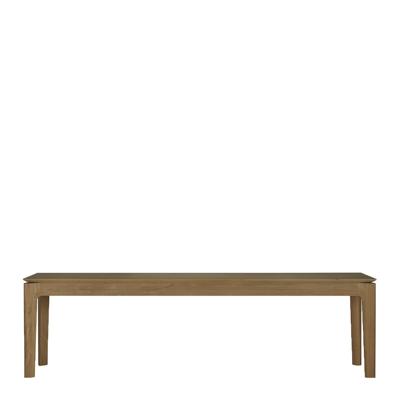Ethnicraft Eetkamerbank 'Bok' Teakhout, 166cm, kleur Bruin Ethnicraft Eetkamerbank 'Bok' Teakhout, 166cm, kleur Bruin