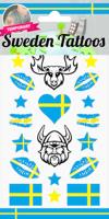 Plaktattoos Zweden (18st) - thumbnail