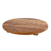 Overige Merken Houten dienblad 30x30x3.5 cm naturel - thumbnail