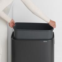 Brabantia Bo touch bin 60 liter matt black - thumbnail