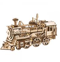 Robotime Locomotief Houten Modelbouw - thumbnail