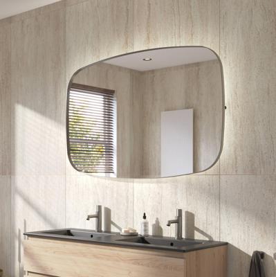 Ben Beau Spiegel 120x4x80 cm Geborsteld RVS