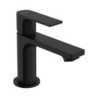 Wastafelmengkraan HansGrohe Rebris E Eengreeps 80 CoolStart Met Metalen Trekwaste Mat Zwart - thumbnail