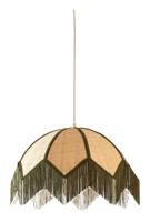 Light & Living Hanglamp 'Sulina' Raffia, 45cm, kleur Naturel/Groen - thumbnail