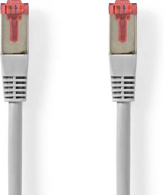 Nedis CAT6 Netwerkkabel | RJ45 Male | RJ45 Male | SF/UTP | 15.0 m | Rond | PVC | Grijs | Label - CCGL85220GY150