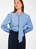 Aaiko Fenne Strass Vis 525 Blouse 164021 Office Blue - thumbnail