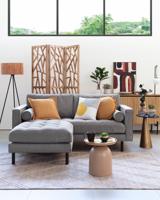 2-zitsbank Debra lichtgrijs 182 cm - thumbnail