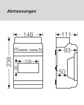 Hensel 6100057 KV 9106 Kleine verdeelkast Opbouw (op muur) Aantal groepen: 6 Aantal rijen: 1 Inhoud: 1 stuk(s)