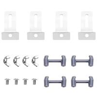 VidaXL Doucheafvoer met 2-in-1 deksels 28x28 cm roestvrij staal - thumbnail