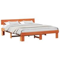 Bedframe Wasbruin 180 x 200 cm Massief grenenhout - thumbnail