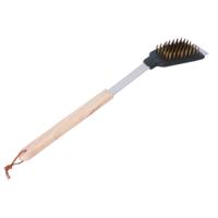 BBQ Collection borstel met schraper rvs/eiken - thumbnail