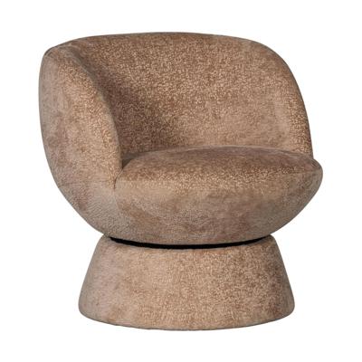 WOOOD Draaifauteuil 'Shuffle' Chenille, kleur Naturel