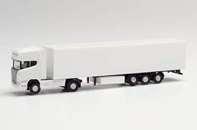Herpa 013802 N Scania R TL trekker-opleggercombinatie met gesloten trailer - minikit