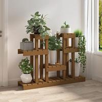 VidaXL Plantenstandaard 104,5x25x77,5cm massief grenenhout honingbruin - thumbnail