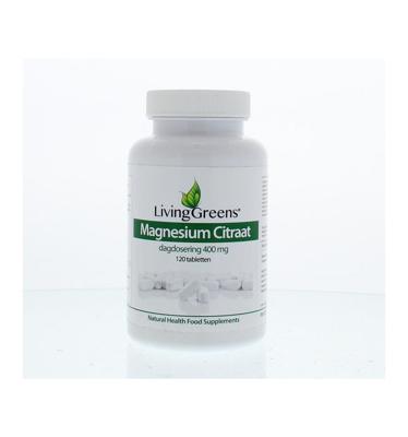 Livinggreens Magnesium citraat 400mg 120 Tabletten