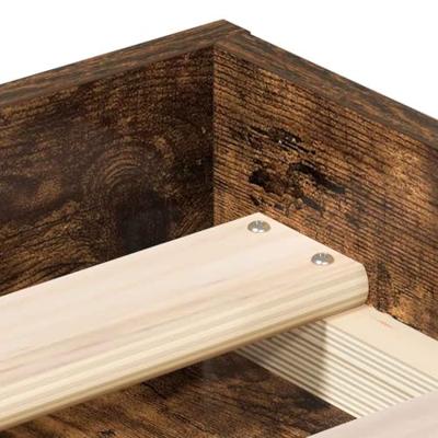 Bedframe gerookt eikenkleurig 140x190 cm