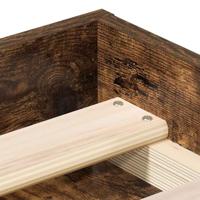 Bedframe gerookt eikenkleurig 140x190 cm - thumbnail