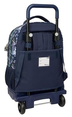 Schoolrugzak met Wielen El Niño Navy Marineblauw 33 x 45 x 22 cm