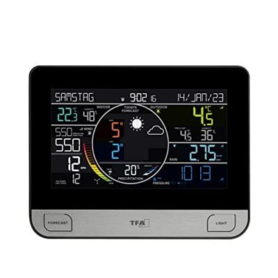 TFA Dostmann WLAN View Pro 35.8003.01 WiFi-weerstation Verwachting voor 7 dagen (alleen met WiFi) Aantal sensoren max.: 4