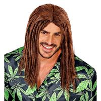 Pruik Jamaica met dreadlocks bruin - thumbnail