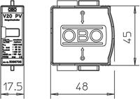 OBO Bettermann 5099708 V20-C 0-500PV Overspanningsafleider 20 kA 1 stuk(s) - thumbnail