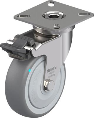 Blickle LPXA-TPA 75KFD-FI Zwenkwiel met rem Wieldiameter: 75 mm Draagvermogen (max.): 75 kg 1 stuk(s)