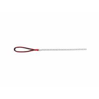 TRIXIE HONDENRIEM KETTING MET NYLON HANDVAT ROOD 100X0,3 CM - thumbnail